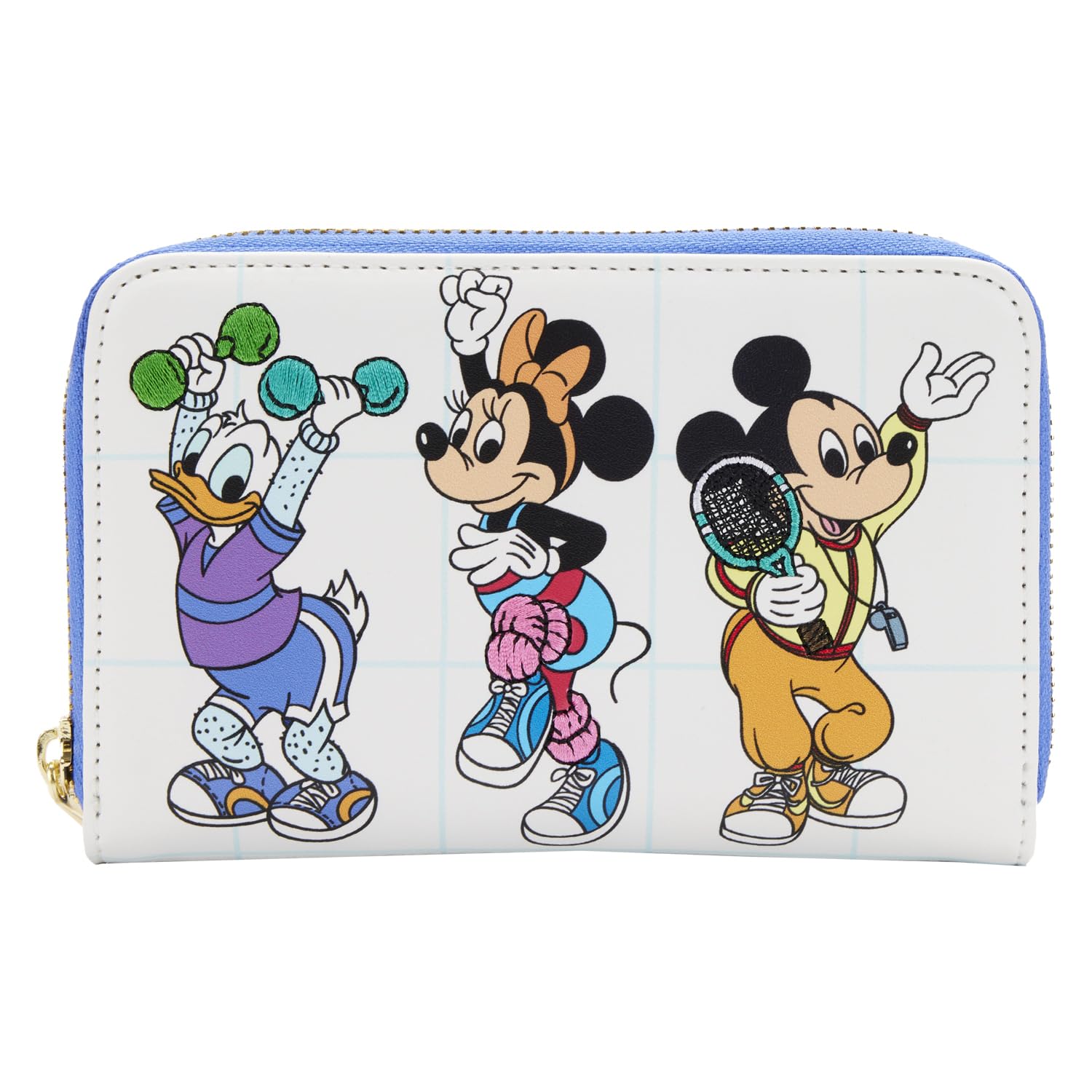 Amazon.com: Loungefly DISNEY MOUSERCISE ZIP AROUND WALLET